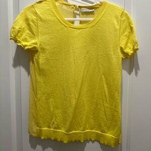 Roberto Collina Yellow Silk/Knot top